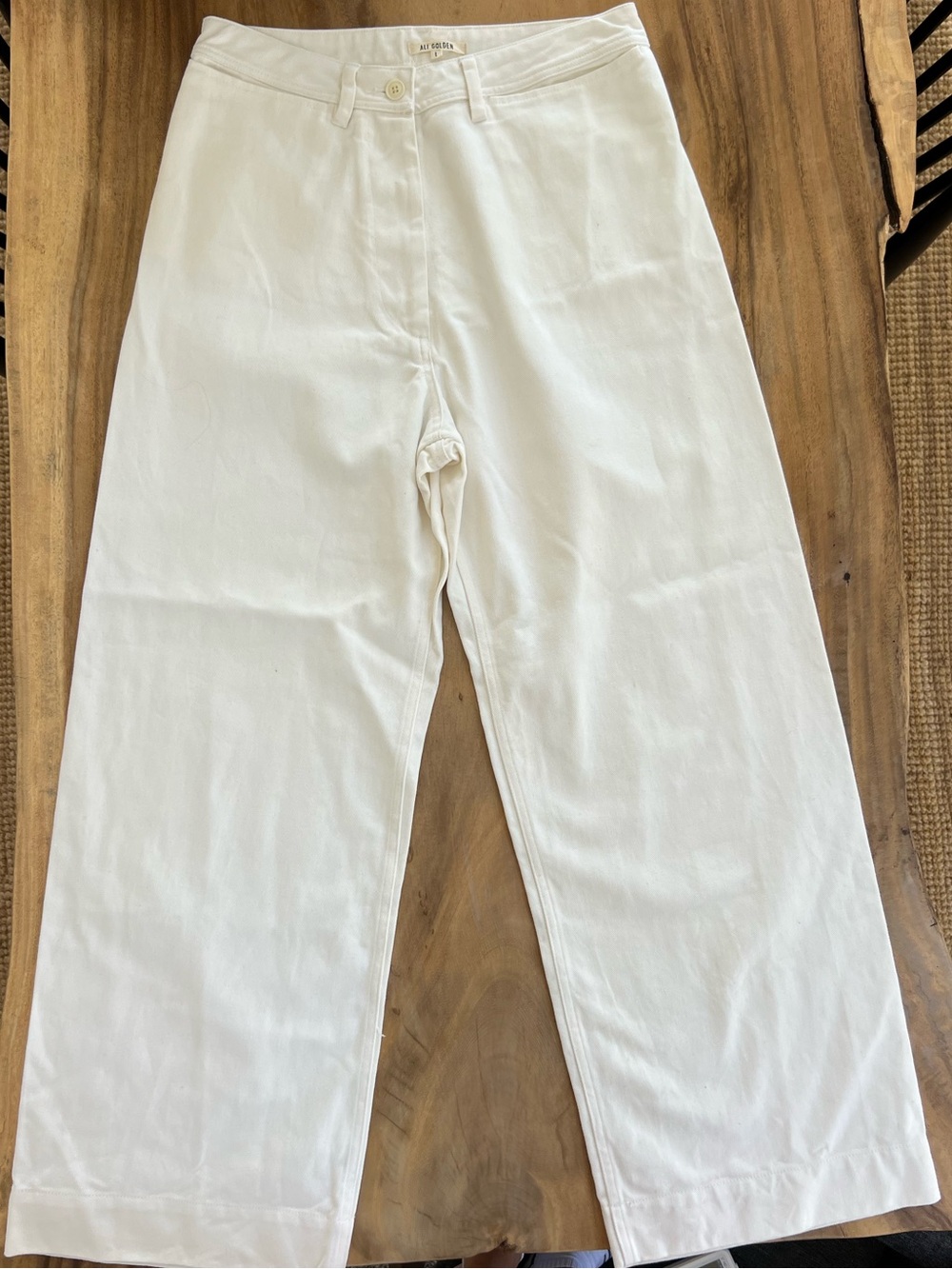 NWOT Ali Golden White Pants 100% cotton - Picture 9 of 10